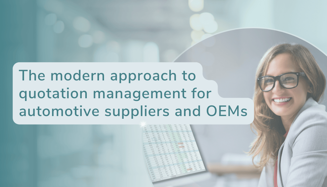Modern quotation management for automotive suppliers and OEMs